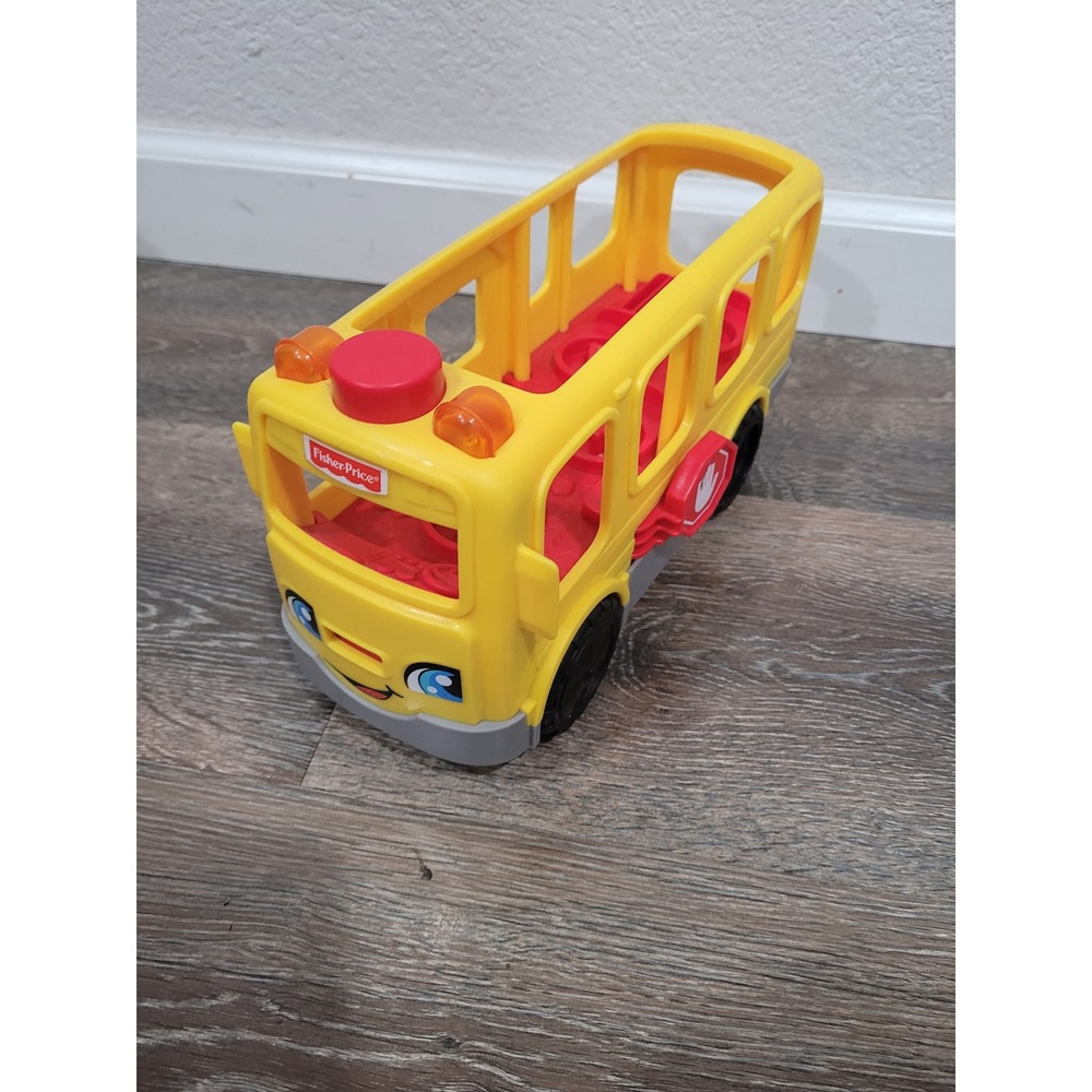 Fisher-Price Little People Sit with Me School Bus Yellow Toddler Toy Vehicle